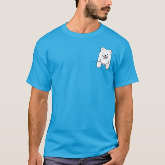 KiniArt Pocket Samoyed T-shirt (Voorkant)