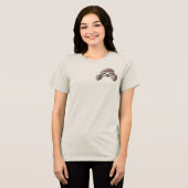 KiniArt Pocket Sloth Tri-Blend Shirt (Voorkant volledig)