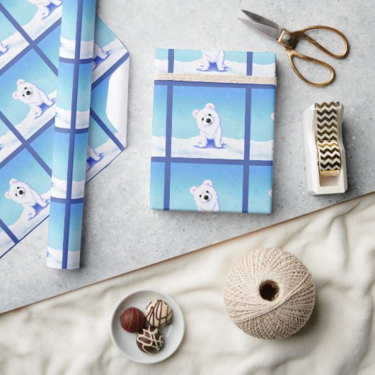 KiniArt Polar Beer Cadeaupapier (Crafts)