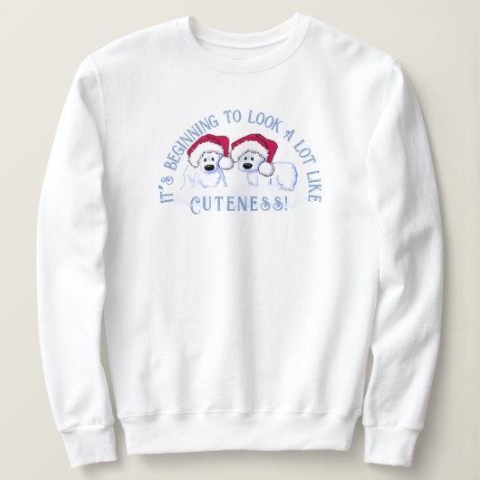 KiniArt Polar-Beer kerstshirt Trui (Design voorkant)