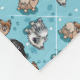 KiniArt Pom Parade Fleece Deken