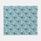 KiniArt Pom Parade Fleece Deken (Voorkant (Horizontaal))