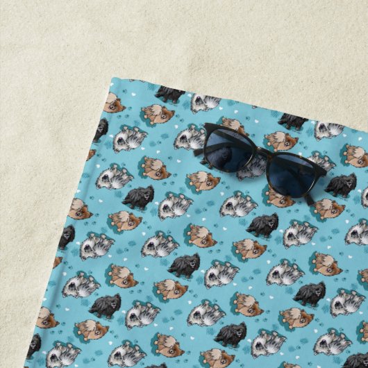 KiniArt Pom Parade Strandlaken (In situ)