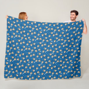 KiniArt Pomeranian Fleece Blanket Deken