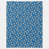 KiniArt Pomeranian Fleece Blanket Deken (Voorkant)