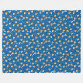 KiniArt Pomeranian Fleece Blanket Deken (Voorkant (Horizontaal))