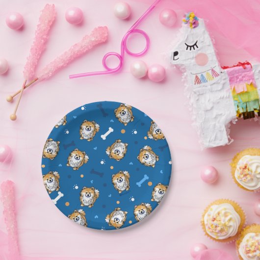 KiniArt Pomeranian Paper Bord (Feest)