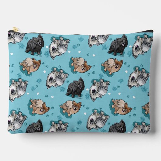 KiniArt Pomeranian Parade Accessoirezak Etui (Voorkant)