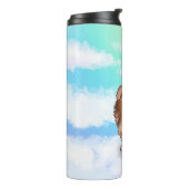 KiniArt Pomeranian Thermosbeker (Gedraaid links)