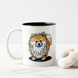 KiniArt Pomeranian Tweekleurige Koffiemok