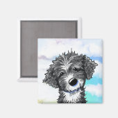 KiniArt Portugese Waterdog Magneet (Voorkant / Achterkant)