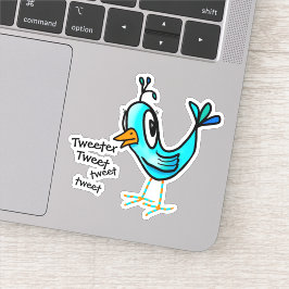KiniArt Praatgrage Vogelsticker Sticker