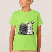 KiniArt Puli en Pumi T-shirt (Voorkant)