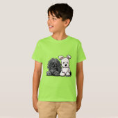 KiniArt Puli en Pumi T-shirt (Voorkant volledig)