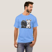 KiniArt Puli en Pumi T-shirt (Voorkant volledig)