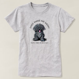 KiniArt Puli Hond Liefhebber T-Shirt