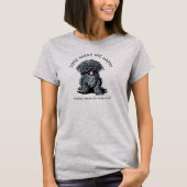 KiniArt Puli Hond Liefhebber T-Shirt (Voorkant)
