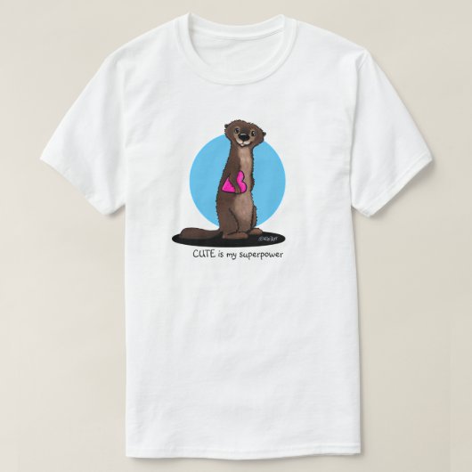 KiniArt River Otter T-Shirt (Design voorkant)