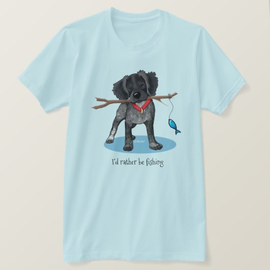 KiniArt Roan Brittany Vis T-Shirt (Design voorkant)
