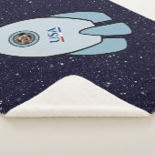 KiniArt Rocket Dog Border Terrier Sherpa Blanket Deken (3/4)