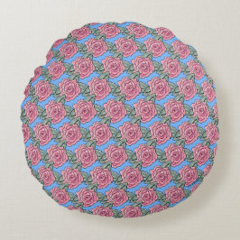 KiniArt Roos Round Pillow Rond Kussen