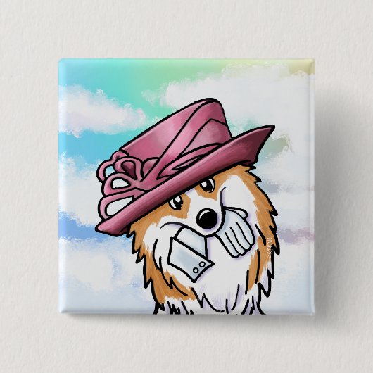 KiniArt Royal Corgi Button (Voorkant)