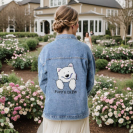 KiniArt Samojeed Denim Jacket
