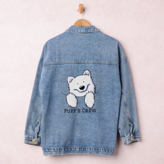 KiniArt Samojeed Denim Jacket (Hangar)