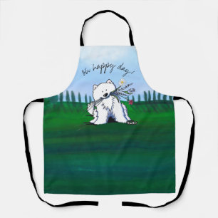 KiniArt Samoyed All-Over Print Schort