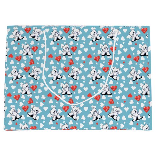 KiniArt Samoyed Doctor Gift Bag Groot Cadeauzakje (Voorkant)