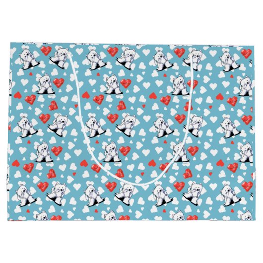 KiniArt Samoyed Doctor Gift Bag Groot Cadeauzakje (Achterkant)