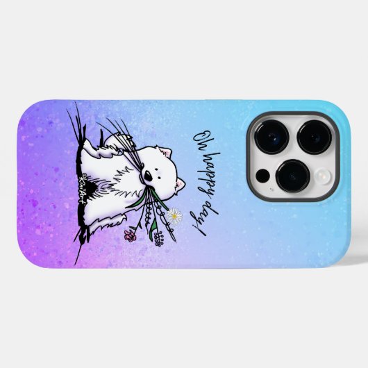 KiniArt Samoyed iPhone/iPad case (Achterkant (horizontaal))