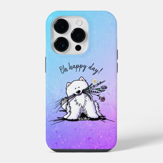 KiniArt Samoyed iPhone/iPad case iPhone Hoesje (Achterkant)