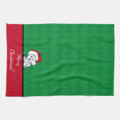 KiniArt Santa Baby Westie Kerstmis Theedoek (Horizontaal)
