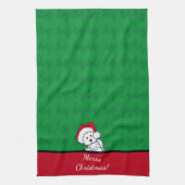 KiniArt Santa Baby Westie Kerstmis Theedoek (Verticaal)