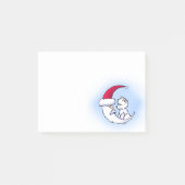KiniArt Santa Moon Westie Kerstmis Post-it® Notes (Voorkant)
