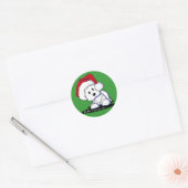 KiniArt Santa Westie Dog Stickers (Envelop)