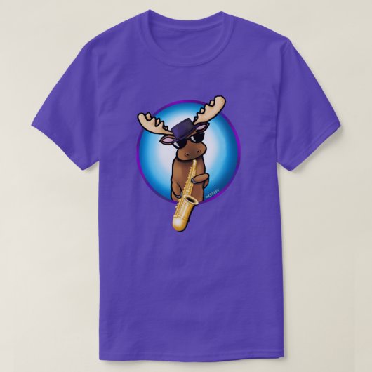 KiniArt Saxophone Moosician T-shirt (Design voorkant)