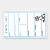 KiniArt Schnauzer-hond boodschappenlijst Post-it® Notes (Voorkant)