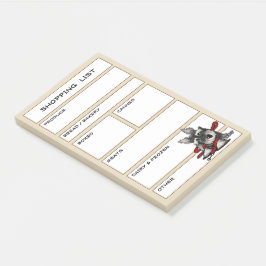 KiniArt Schnauzer-hond boodschappenlijst Post-it® Notes