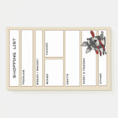 KiniArt Schnauzer-hond boodschappenlijst Post-it® Notes (Voorkant)