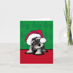 KiniArt Schnauzer-kerstkaarten Feestdagen Kaart