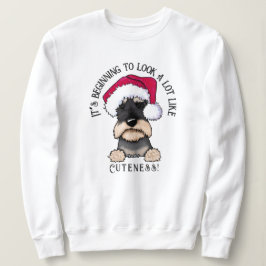KiniArt Schnauzer-kerstshirt Trui