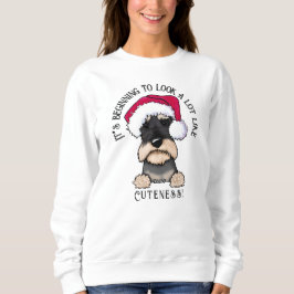 KiniArt Schnauzer-kerstshirt Trui