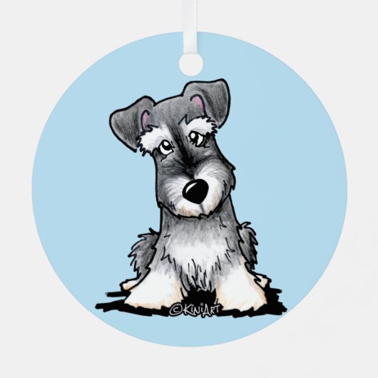 KiniArt Schnauzer Ornament (Achterkant)
