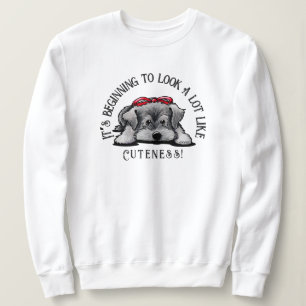 KiniArt Schnauzer Puppy Kerstshirt Trui