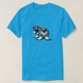 KiniArt Schnauzer Puppy Moon T-shirt