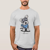 KiniArt Schnauzer Puppy T-shirt (Voorkant)