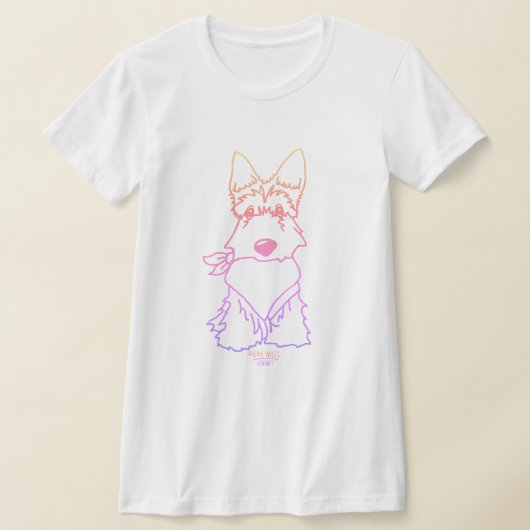 KiniArt Schots Terrier T-shirt (Laagn)