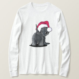 KiniArt Schotse Maan Kerstman T-shirt